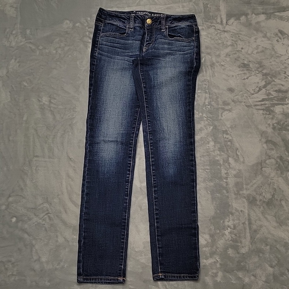 American Eagle Jeans Womens 6 Blue Jegging Super Stretch Slim Fit Casual Denim